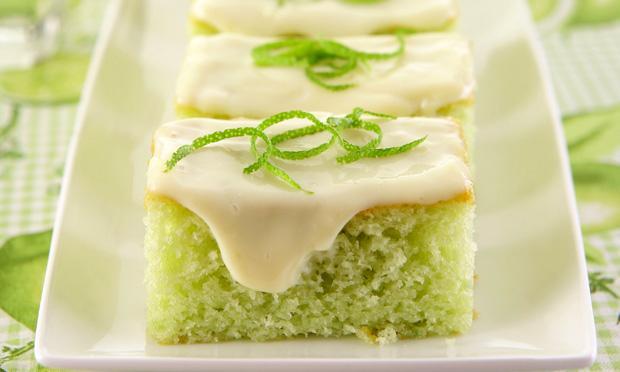 Bolo de Limão, Glacê, Receita Refrescante